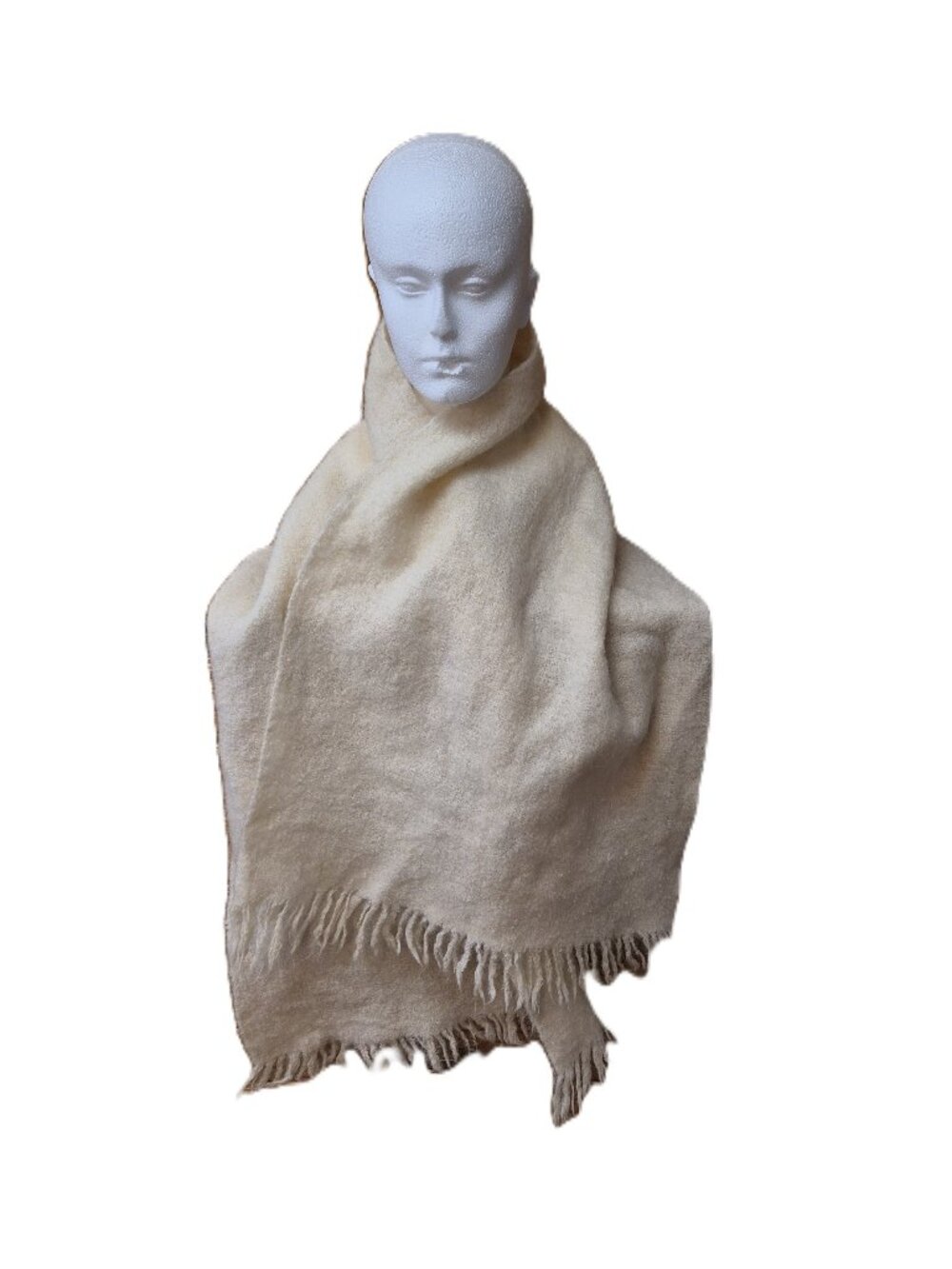 VTG Waverley Australia Wool Mohair Stole Wrap Hygge Halo Hygge Grannycore MCM